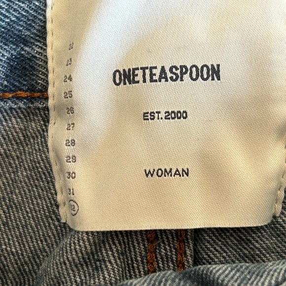 NWT One Teaspoon Bandits Jean Shorts Size 32  Memphis Distressed Mid Waist - Picture 9 of 14